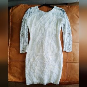 White Cocktail Lace Dress